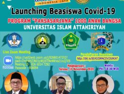 Launching Beasiswa Covid-19 Universitas Athariyah Untuk Cerdaskan Bangsa