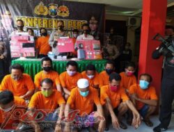 Polres Bangkalan Ringkus 16 budak sabu, Total  Barang Bukti Seberat 121,95 gram.