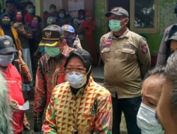 Tagana Lakukan Pengawalan Pendampingan Mensos RI Pada Kunjungannnya Di Mojokerto