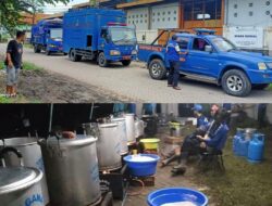 Tagana Dukung Logistik Dan Dapur Umum lapangan Untuk Korban Banjir Jember