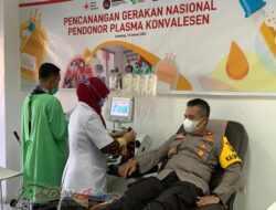 Lolos Screening, Kapolres Probolinggo Donor Plasma Konvalesen