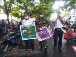 Tertibkan Protokol Kesehatan, Koptu Guler Santana Sambangi Pasar Notoharjo Solo