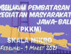 PPKM Skala Mikro Jawa-Bali Resmi Di Perpanjang