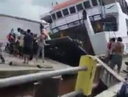 1 Unit Kapal Ferry yang Tumbang akhirnya Tenggelam