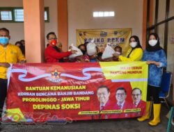 Soksi, Gelontorkan Bantuan Korban Banjir Probolinggo