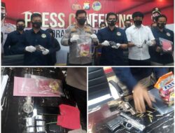 Ditresnarkoba Polda Jatim Bekuk Dua Pengedar Narkoba Bersenjata Api