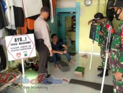 Sambangi para pelaku usaha, aparat Kartasura ingatkan Prokes