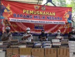 PT HAN Bersama Bea Cukai Musnahkan 6.194.005 Batang Rokok