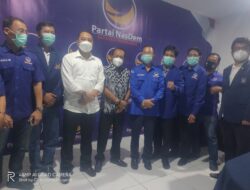 Walikota Eri Cahyadi Bersafari Politik ke DPD PARTAI Nasdem Surabaya Disambati Untuk Menaikkan Insentif Guru TK