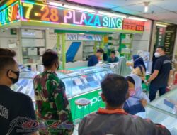 Mall Matahari Singosare Plaza Jadi Incaran PPKM Babinsa Kemlayan