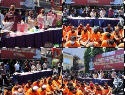 Polres Pelabuhan Tanjung Perak Ringkus 262 Tersangka Hasil Ops Pekat Semeru 2021