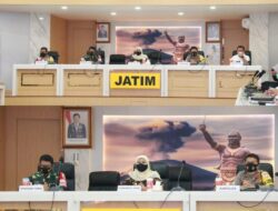 Vidcon Rakor Lintas Sektoral Persiapan Pengamanan Idul Fitri 1442 H