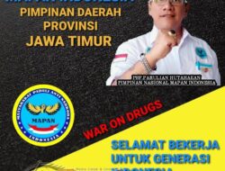 MAPAN Indonesia Provinsi Jawa Timur Resmi Dibentuk, Ketum MAPAN : Selamat Bekerja Untuk Indonesia Bersinar