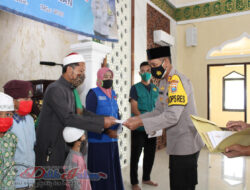 Jelang Hari Kemenangan, Kapolres Bangkalan Berikan Zakat Fitrah dan Mal