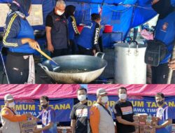 Pelayanan Tagana Penuhi Permakanan PMI Di Asrama Haji Sukolilo