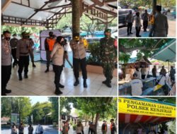 Kapolres Tinjau Pos PAM Dan Tempat Wisata Diwilayah Hukum Polsek Kenjeran