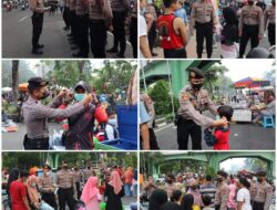 Gerakan Bermasker Digalakkan Unit Dalmas Sat Samapta Polrestabes