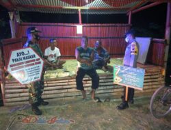 Sukseskan PPKM Mikro, Koramil 03/Bulu Dan Polsek Bulu Datangi Warga Himbau Prokes