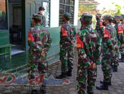 Apel Pagi Anggota Koramil 07/Tirtomoyo Dilanjutkan Pembersihan Pangkalan