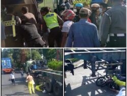 Terlindas Roda Truk Kontainer, Pengendara Motor Meninggal Seketika
