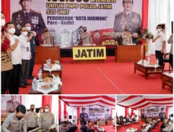 Kapolda Jatim Ikuti Zoom Meeting Peresmian Perumahan PNPP di Polres Kediri Yang Diresmikan Oleh Kapolri