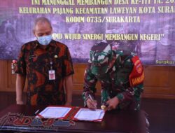 Penandatanganan Naskah Menandai Pembukaan TMMD Reguler Ke-111 Kodim 0735/Surakarta