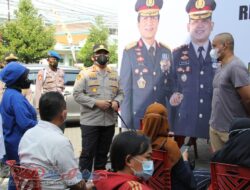 Peringati HUT Bhayangkara Ke-75, Polres Kediri Kota Grebeg Satu Juta Vaksinasi