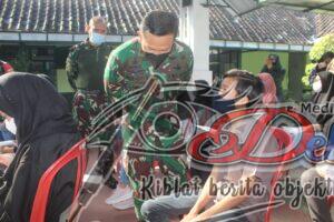 Kodim 0726/Sukoharjo Gelar Serbuan Vaksinasi untuk anak diatas 12 Tahun