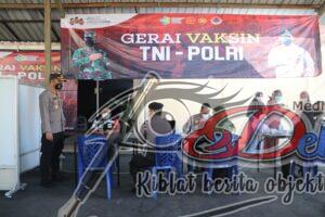 Kapolres Ngawi Cek Percepatan Vaksinasi di Gerai Vaksin Presisi Polres Ngawi