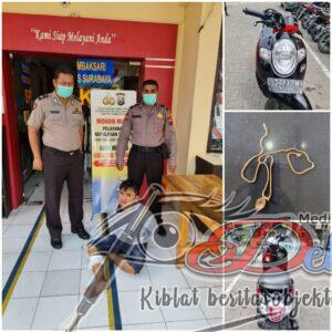 Resahkan Masyarakat, Polsek Tambaksari Lubangi Kaki Seorang Jambret