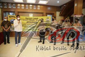 Polda Jatim Terima Dan Salurkan Bansos Dari PT. Susanti Megah Surabaya