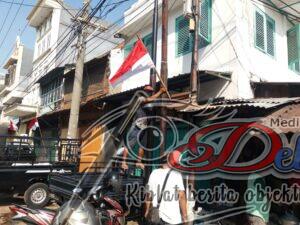 Berharap Pandemi Berakhir, Masyarakat Pabean Dan Semampir Pasang Bendera