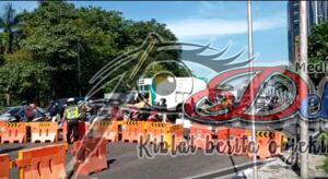 Bundaran Waru Dan Tiga Ruas Jalan Lainnya Di Surabaya Tutup Total