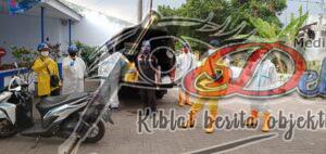 Sterilkan Dari Sebaran Virus, Tagana Hujani Komplek Dengan Cairan Desinfectan