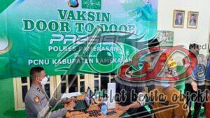 Polres Pamekasan Gandeng PCNU Laksanakan Gerai Vaksin Presisi Door To Door
