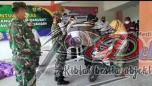 Koramil Sukodono Bagikan sembako untuk PKL