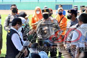 Forkompimda Jatim Cek Serbuan Vaksinasi di Stadion Gajayana Malang