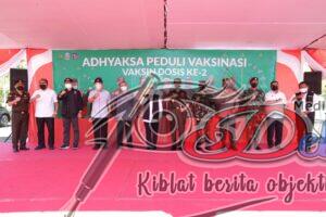 Forkopimda Jatim Melaksanakan Vaksinasi Tahap 2 di Islamic Center Surabaya