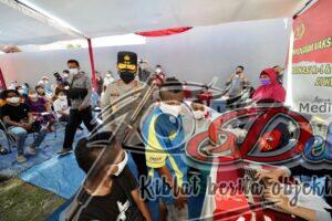 Polda Jatim Melaksanakan Vaksinasi komunitas Masyarakat Papua Di Surabaya