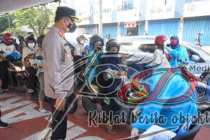 Gerai Vaksin Merdeka Dosis 2 Polres Tanjung Perak Dibanjiri Peserta