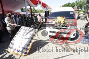 Launching Mobil Vaksinasi Respon Cepat Forkopimda Kota Surabaya Diresmikan Kapolda Jatim
