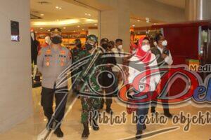 Bupati Dampingi Dandim Dan Kapolres Sukoharjo inspeksi Operasional Prokes Mall