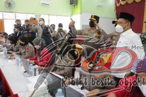 Kapolda Jatim Cek Vaksinasi Pelajar SMAN 1 Gersik