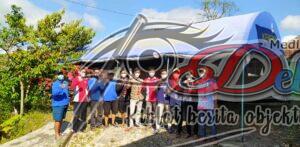 Dukung Suksesnya Vaksinasi, KSB Tumpak Gajah Pasang Tenda Serba Guna