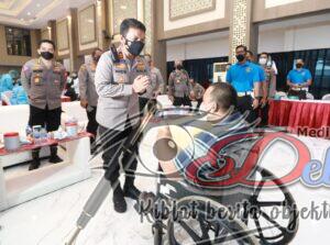 Kapolda Jatim Apresiasi Akpol 95 Patriatama Gelar Vaksinasi Bagi Penyandang Disabilitas