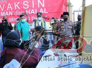 Bersama Forkopimda, Kapolres Bangkalan Cek Vaksinasi Pesantren dan Rumah Ibadah