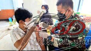 Tim Vaksinasi Lanud Adi Soemarmo Tetap Konsisten Berikan Layanan Vaksin