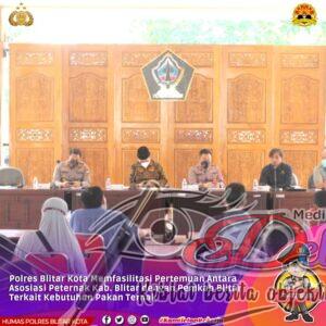 Polres Blitar Kota Fasilitasi Pertemuan Antara Peternak Unggas dan Pemkab Blitar