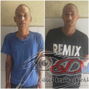 Edarkan Pil Koplo, Dua Tersangka Digelandang Ke Polsek Bubutan