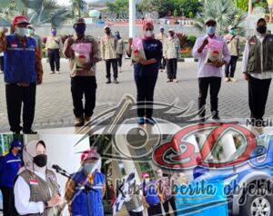 Kepedulian Kemensos, Dinsos Kota Batu Salurkan Bantuan Beras 15 Tonase